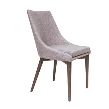 Fritz Dining Side Chair- Light Grey Fabric