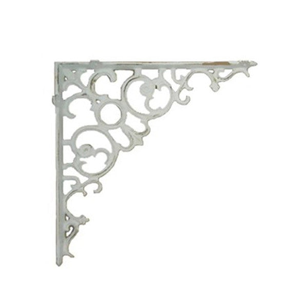 White Scroll Shelf Bracket